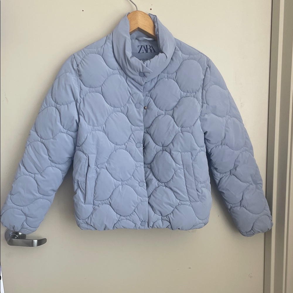 Zara Kids Sky Blue Puffer Jacket